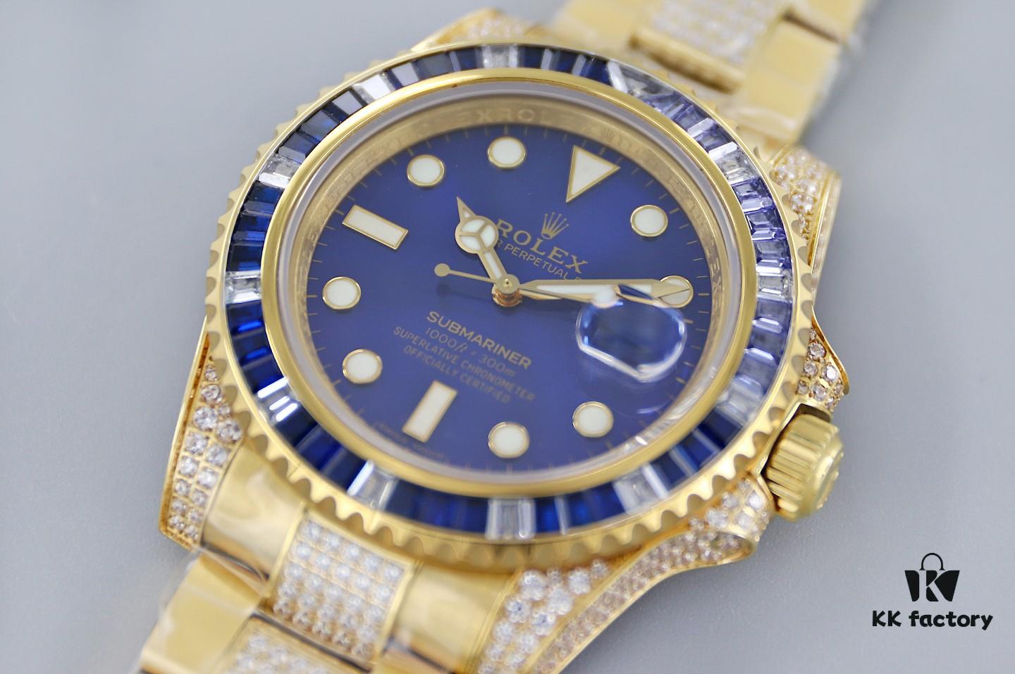 TWF Luxury Masterpiece, Rolex SUB Submariner Custom Diamond-Paved Edition