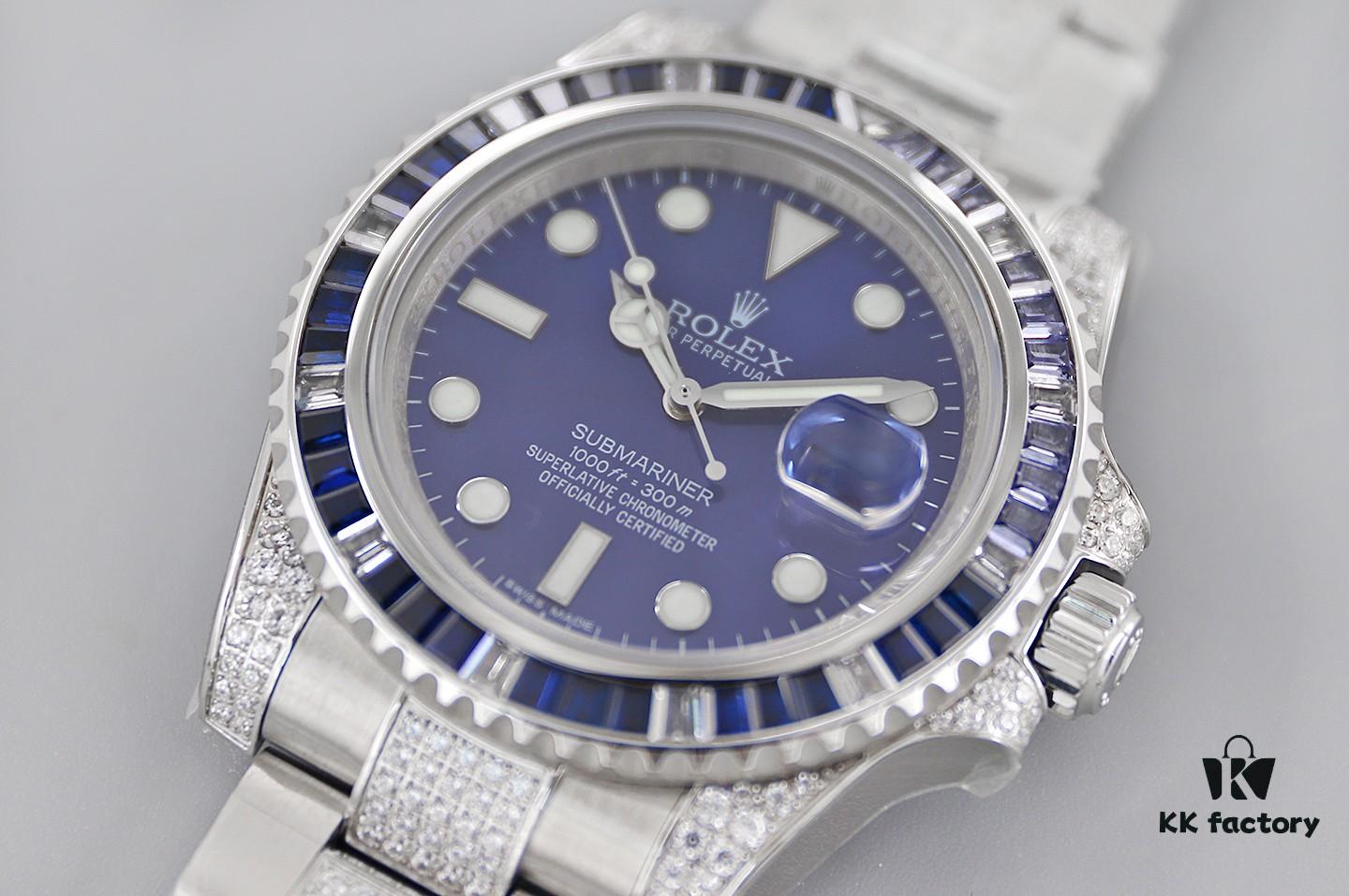 TWF Luxury Masterpiece, Rolex SUB Sea-Seeker Custom Diamond-Paved Edition