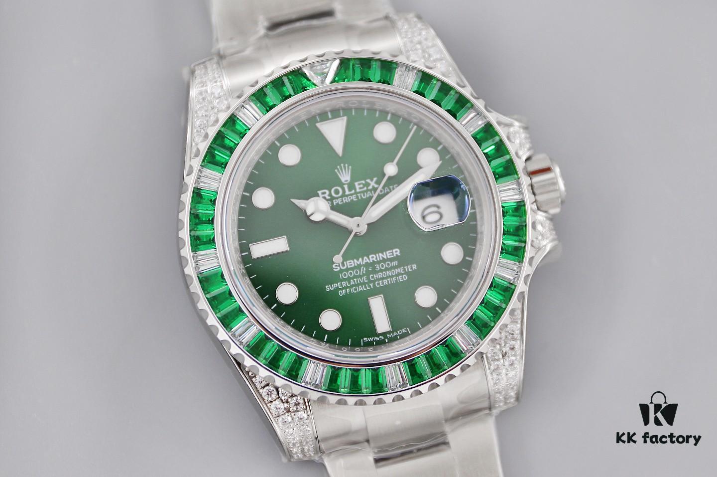 TWF Luxury Masterpiece, Rolex SUB Sea-Seeker Custom Bezel with Diamond Setting