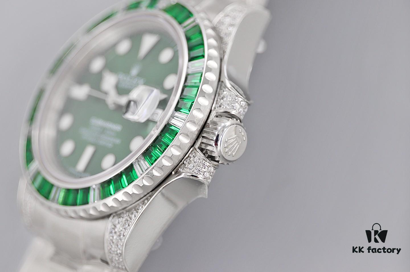 TWF Luxury Masterpiece, Rolex SUB Sea-Seeker Custom Bezel with Diamond Setting