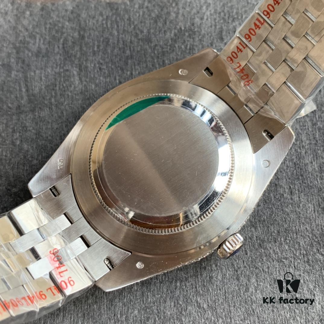 Limited Arrival! Sparkling to the Extreme – Perfect Rolex Datejust Full Diamond-Paved Special Edition in 904L Stainless Steel