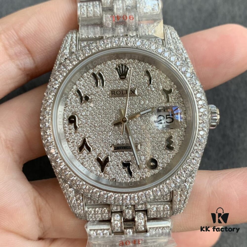 Limited Stock! Sparkling ✨ Perfect Rolex Datejust Full Diamond-Paved Special Edition Watch in 904L Stainless Steel