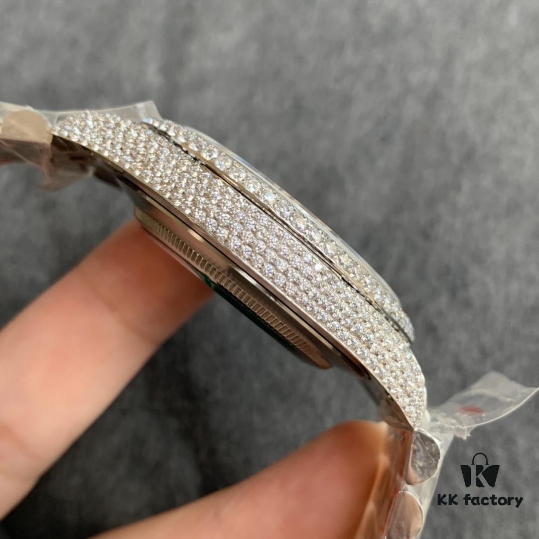 Limited Stock! Sparkling ✨ Perfect Rolex Datejust Full Diamond-Paved Special Edition Watch in 904L Stainless Steel