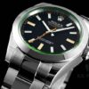 Rolex MILGAUSS Series 116400 Lightning Second Hand 904L Highest Version, DJ Factory's First Breakthrough – Green Sapphire Crystal Matches Genuine!