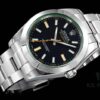 Rolex MILGAUSS Series 116400 Lightning Second Hand 904L Highest Version, DJ Factory's First Breakthrough – Green Sapphire Crystal Matches Genuine!