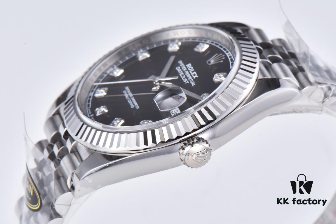 Clean Factory (C Factory) Rizlog Series 126334 Diamond Bezel / Standard Moissanite, Paired with 3/5 Pearl Bracelet