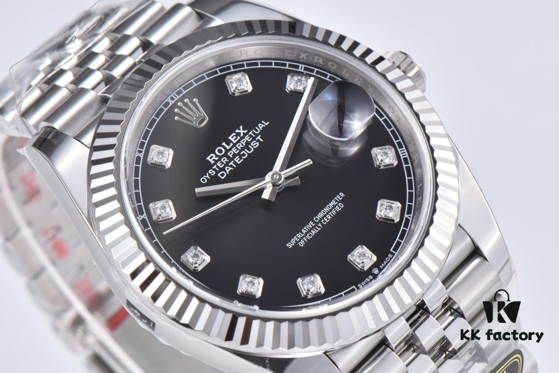 Clean Factory (C Factory) Rizlog Series 126334 Diamond Bezel / Standard Moissanite, Paired with 3/5 Pearl Bracelet