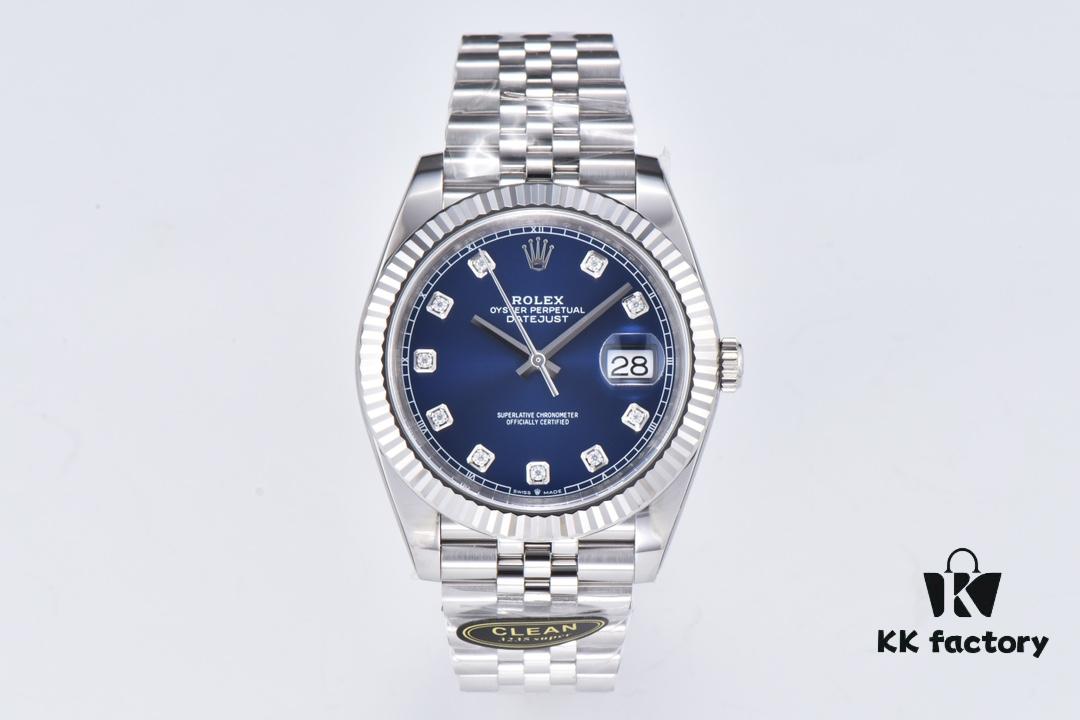 C Factory Clean - Log Series 126334 Diamond Bezel / Standard Moissanite, Paired with 3/5 Pearl Bracelet