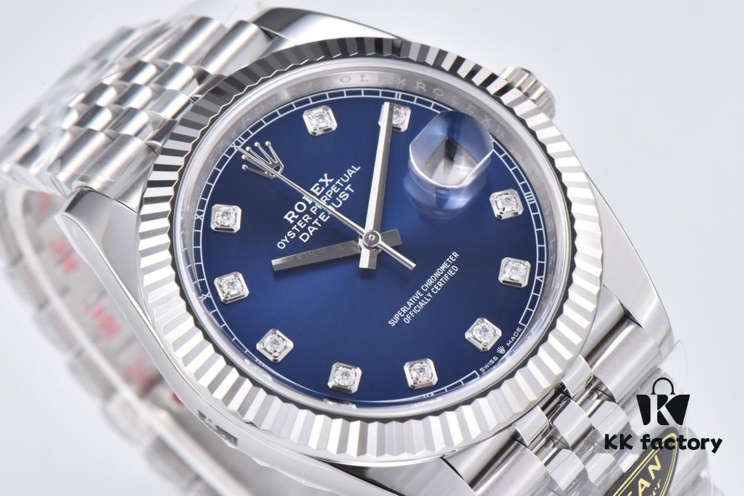 C Factory Clean - Log Series 126334 Diamond Bezel / Standard Moissanite, Paired with 3/5 Pearl Bracelet