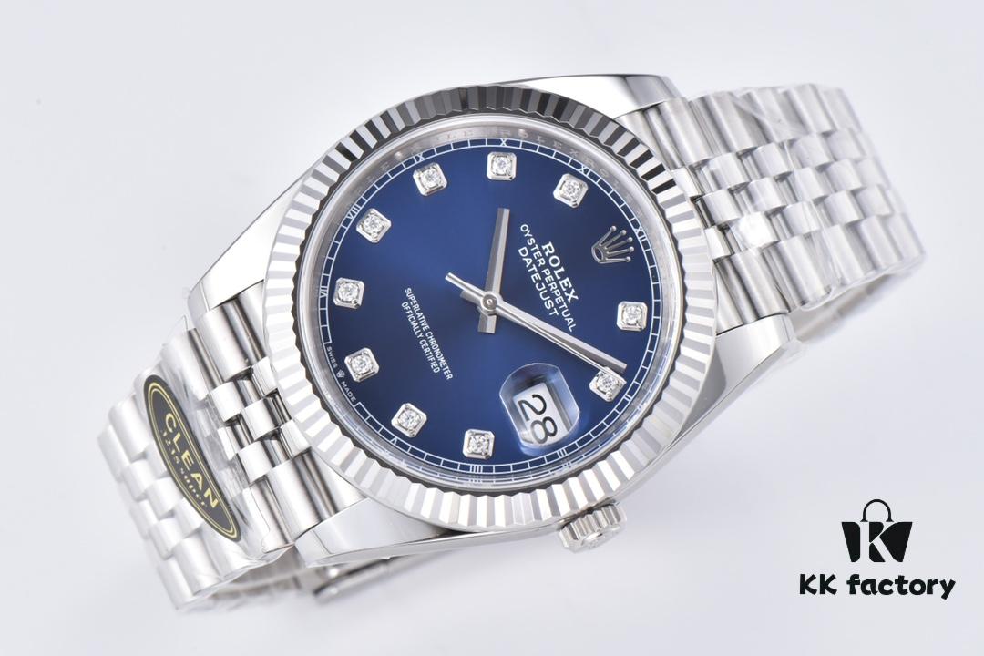 C Factory Clean - Log Series 126334 Diamond Bezel / Standard Moissanite, Paired with 3/5 Pearl Bracelet