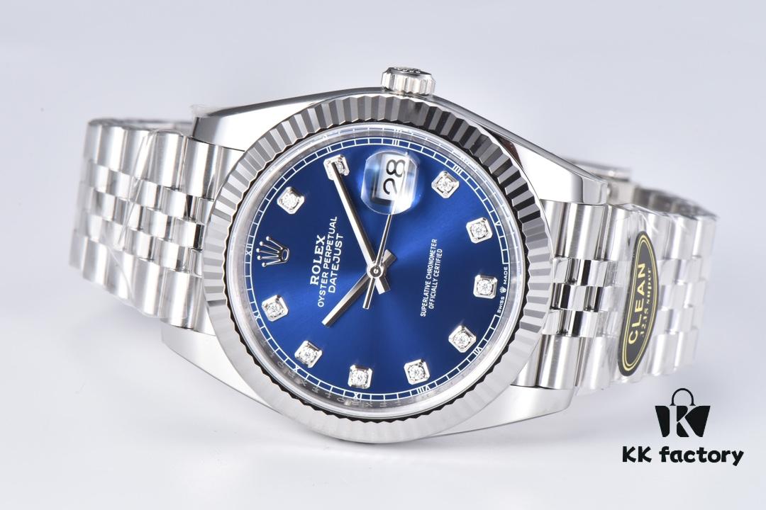 C Factory Clean - Log Series 126334 Diamond Bezel / Standard Moissanite, Paired with 3/5 Pearl Bracelet