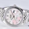 C Factory Clean - Log Series 126334 Diamond Studded Watch / Standard Moissanite, Not Low-End Zirconia, with 3/5 Pearl Strap