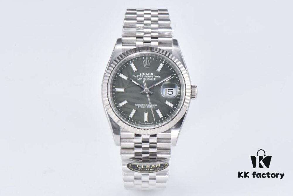 C Factory Clean 126234 36mm Green Dial with Palm Pattern – A Blessing for Slim Wrists