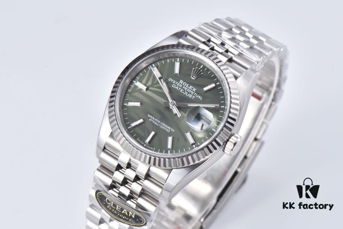 C Factory Clean 126234 36mm Green Dial with Palm Pattern – A Blessing for Slim Wrists