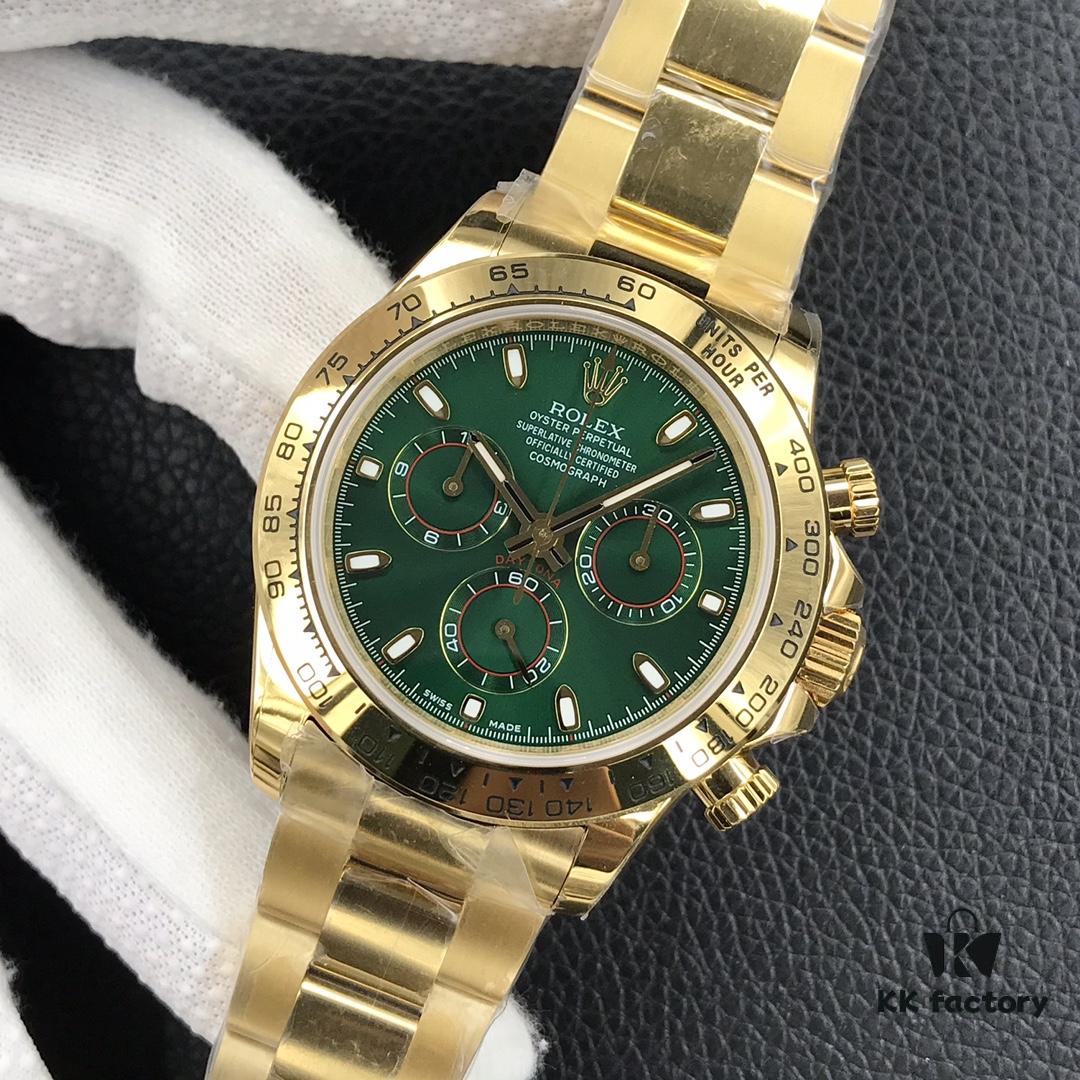 Green Goldy Ultra-Thin, Genuine Functional Daytona Newest Model, Cosmograph Daytona Version