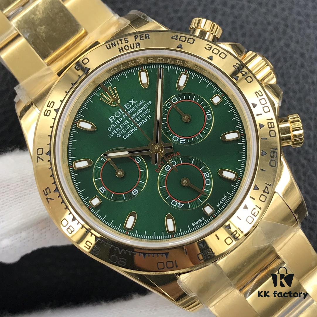 Green Goldy Ultra-Thin, Genuine Functional Daytona Newest Model, Cosmograph Daytona Version