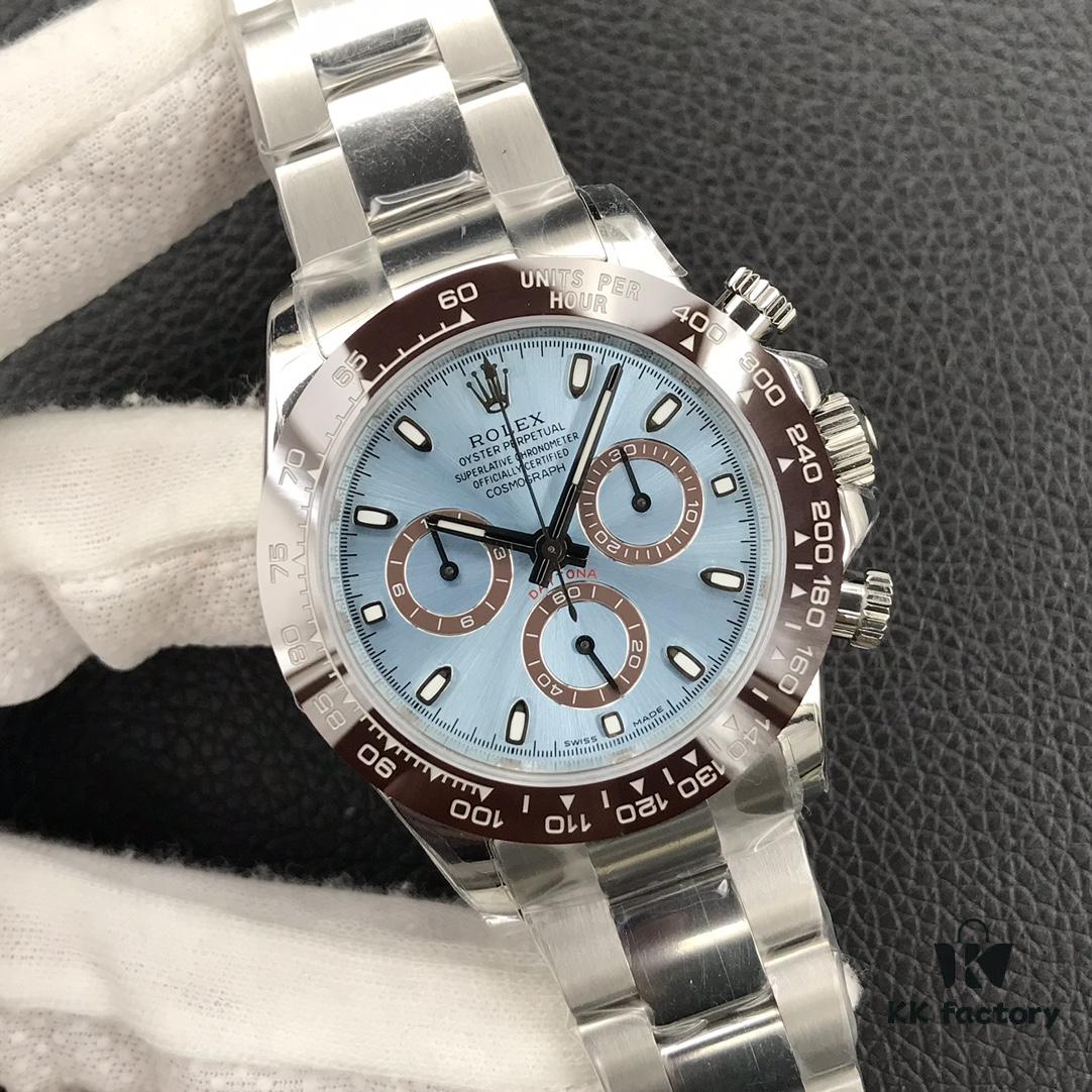 Ice Blue Dial Super Slim, Genuine Function Daytona Latest Model, Cosmograph Daytona Version