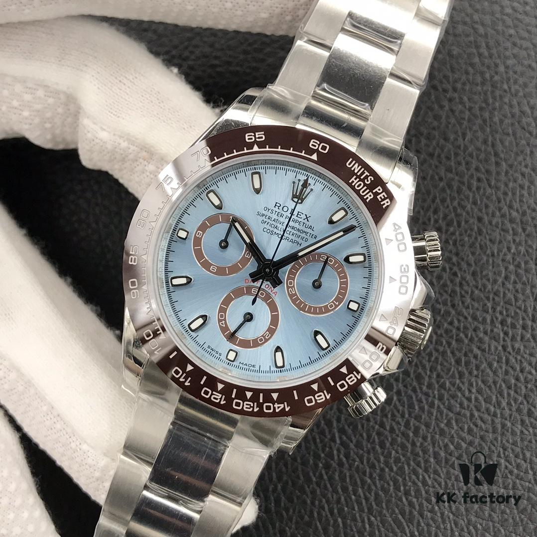 Ice Blue Dial Super Slim, Genuine Function Daytona Latest Model, Cosmograph Daytona Version