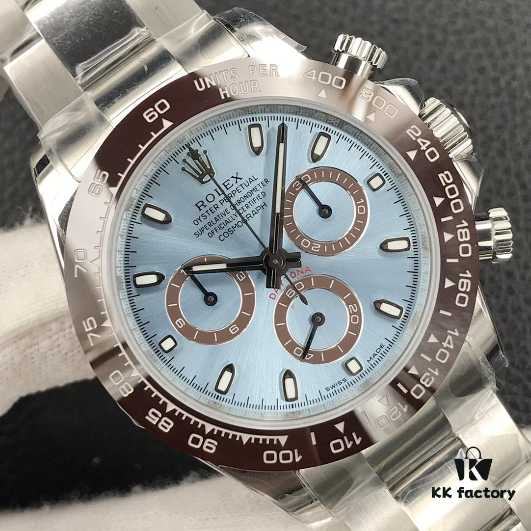 Ice Blue Dial Super Slim, Genuine Function Daytona Latest Model, Cosmograph Daytona Version