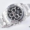 Clean Factory 116509 Enamel Black Dial Daytona with Diamond-Cut Moissanite