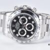 Clean Factory 116509 Enamel Black Dial Daytona with Diamond-Cut Moissanite