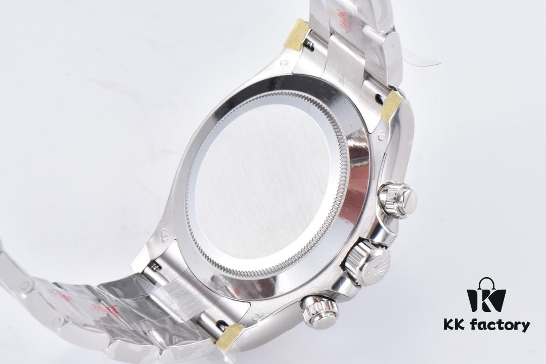 Clean Factory 116509 Enamel Black Dial Daytona with Diamond-Cut Moissanite