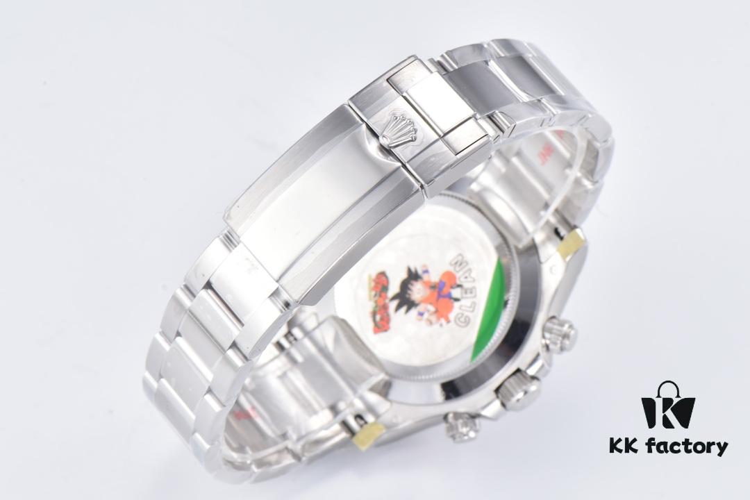 Clean Factory 116509 Enamel Black Dial Daytona with Diamond-Cut Moissanite