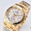 Clean Factory 116508 Diamond-Paved Natural Cloud Mother-of-Pearl Dial Daytona