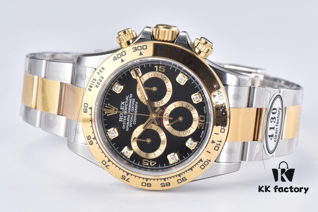 Clean Factory 116503 Diamond-Paved Black Dial Daytona