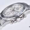 Clean Factory Platinum Daytona 116509 with Natural Cloud Mosaic Mother-of-Pearl Dial, Standard Moissanite Bezel – Zirconia Refused