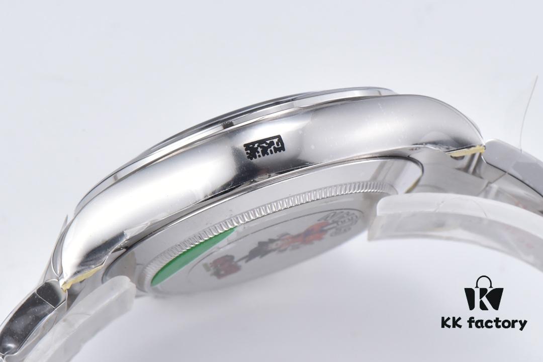 Clean Factory Platinum Daytona 116509 with Natural Cloud Mosaic Mother-of-Pearl Dial, Standard Moissanite Bezel – Zirconia Refused