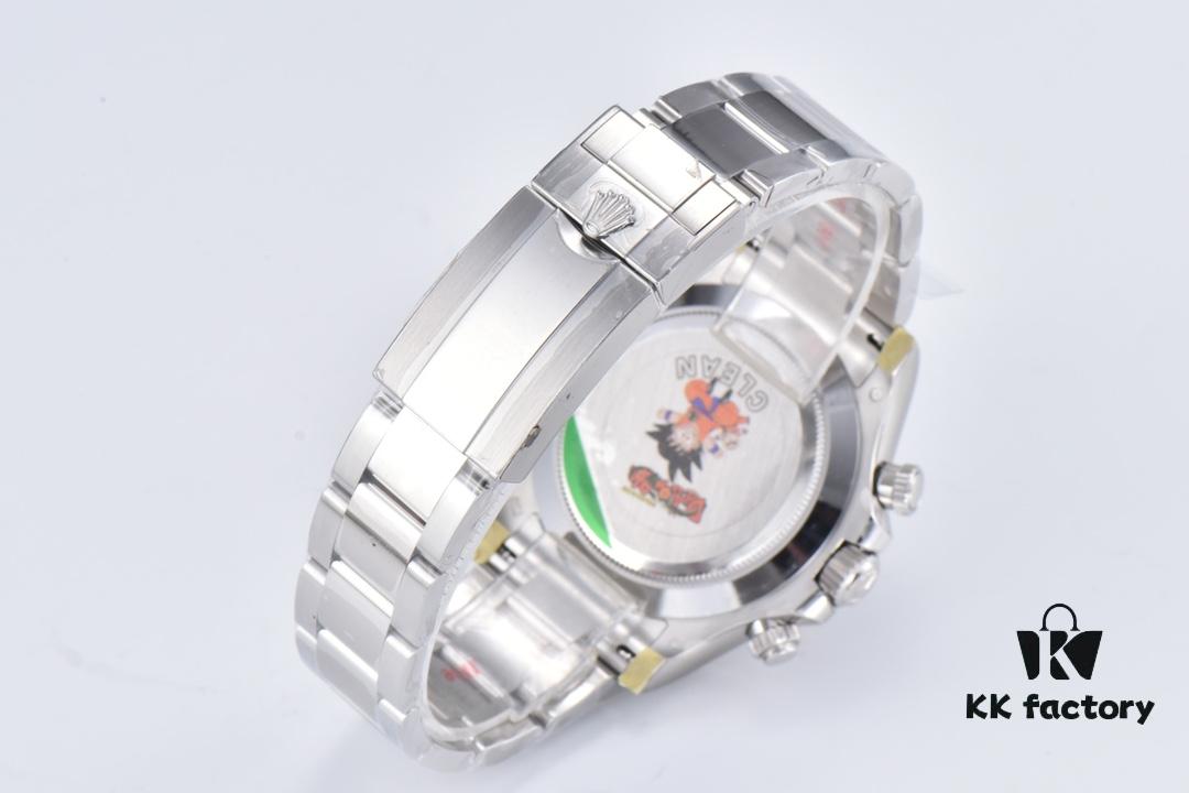 Clean Factory Platinum Daytona 116509 with Natural Cloud Mosaic Mother-of-Pearl Dial, Standard Moissanite Bezel – Zirconia Refused