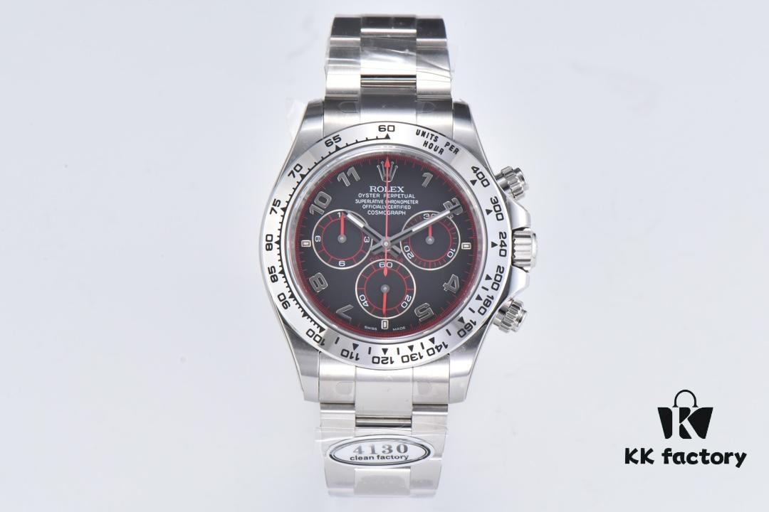 Clean Factory White Gold Daytona Outgoing 116509 White Gold Cement Grey / White Gold Red Devil