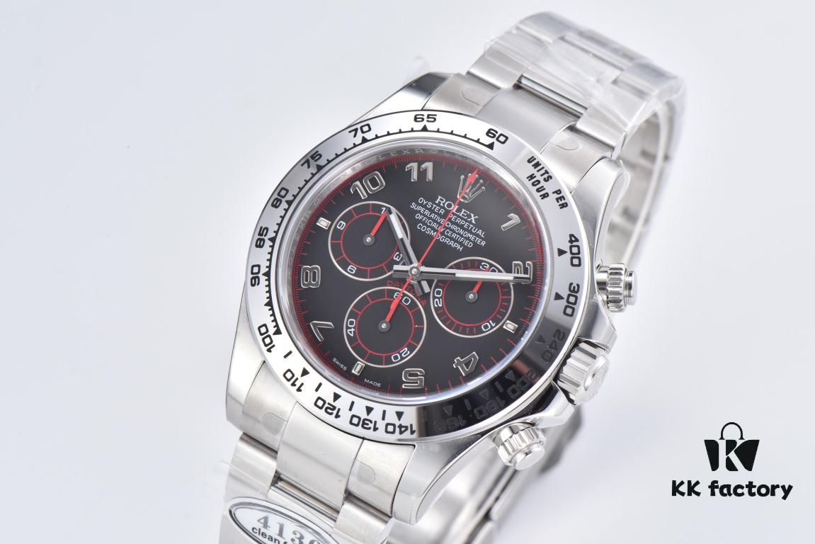 Clean Factory White Gold Daytona Outgoing 116509 White Gold Cement Grey / White Gold Red Devil