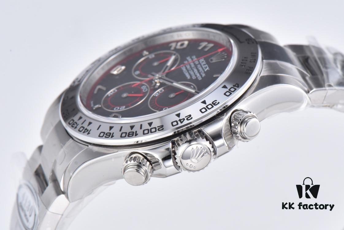 Clean Factory White Gold Daytona Outgoing 116509 White Gold Cement Grey / White Gold Red Devil