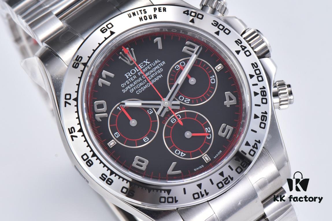 Clean Factory White Gold Daytona Outgoing 116509 White Gold Cement Grey / White Gold Red Devil