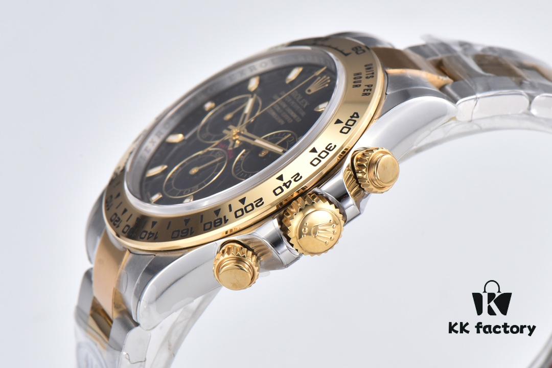 Clean Factory 116503 Two-Tone Gold Daytona with Enamel Black Dial
