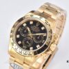 Clean Factory 116508 Full Gold Diamond-Set Black Dial Daytona