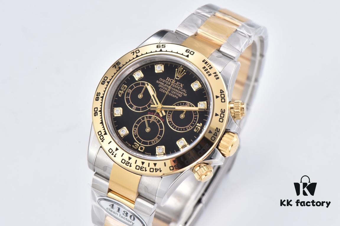 Cleant Factory 116503 Diamond-Paved Black Dial Daytona