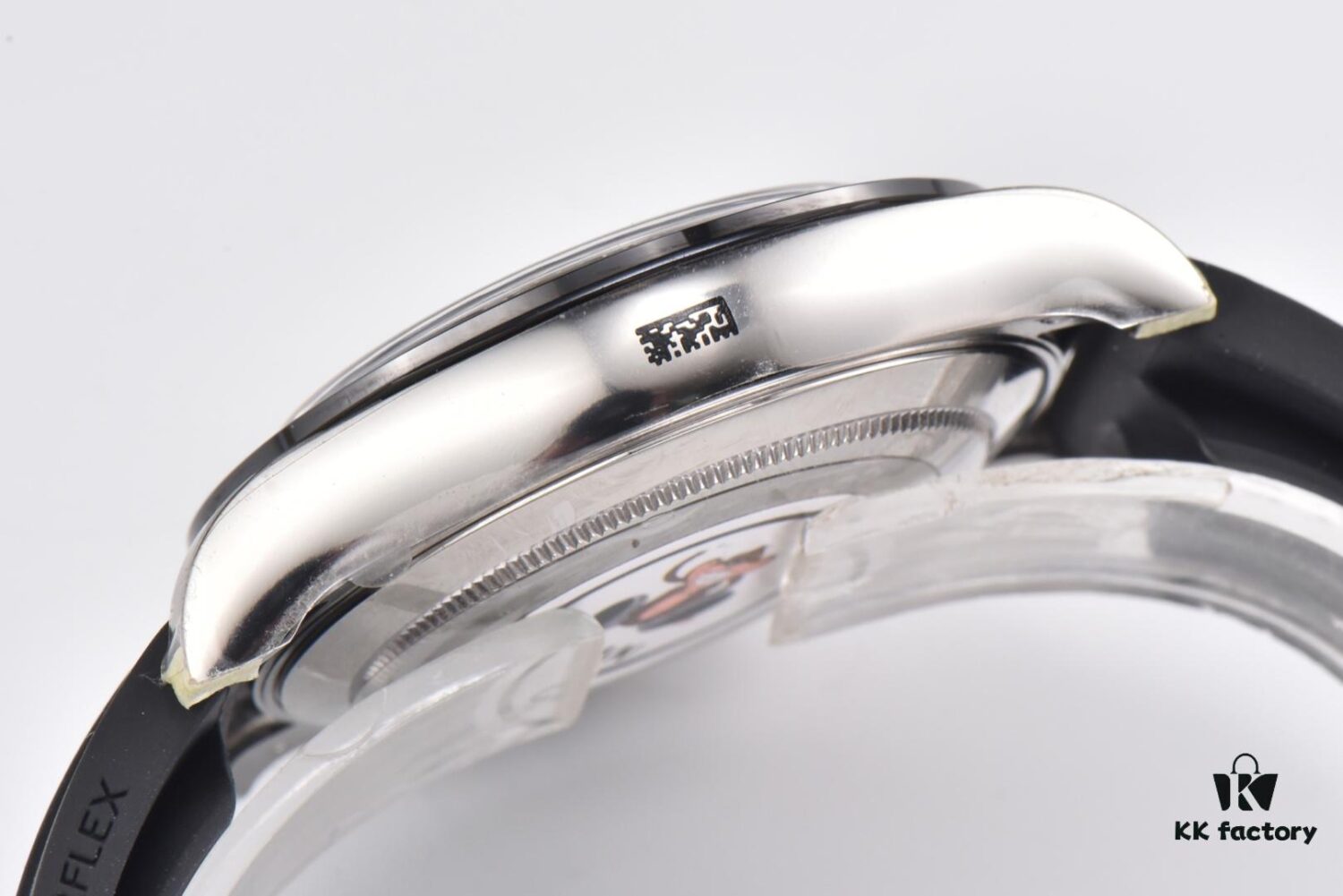 C Factory Rolex Daytona 116519 White Gold Grey Meteorite Dial Rubber Strap