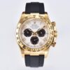 CLEAN Factory C-Factor Rolex 116518 Yellow Gold Panda Dial Daytona with Rubber Strap
