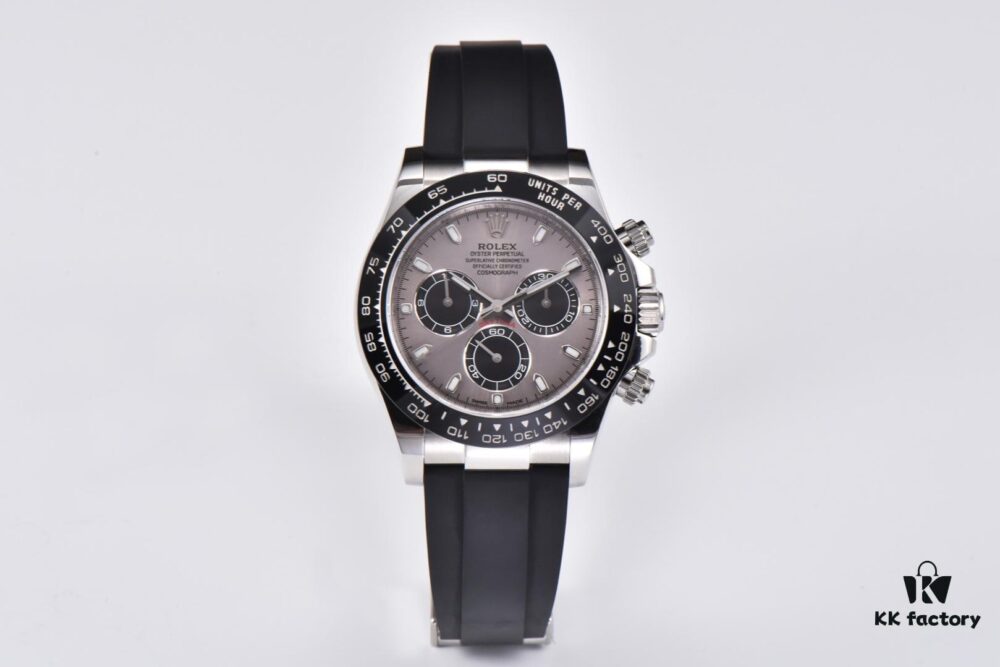 CLEAN Factory C-Factory Rolex 116519 Cement Gray Rubber Strap Daytona