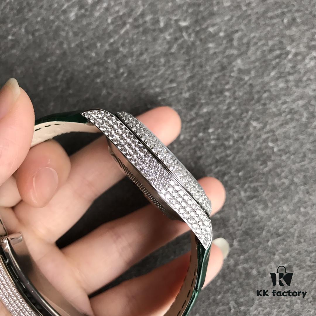 Player's Poison - Rolex Top-tier Replica V3 Version, 360° Full Diamond Inlay, 40mm Diameter, Symbol of Status – The Ultimate Choice for Those Who Hate Common Designs