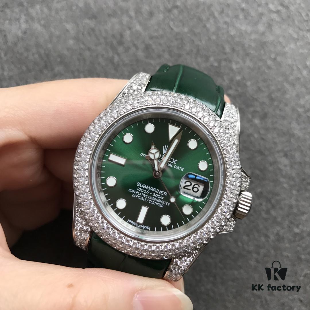 Player's Poison - Rolex Top-tier Replica V3 Version, 360° Full Diamond Inlay, 40mm Diameter, Symbol of Status – The Ultimate Choice for Those Who Hate Common Designs