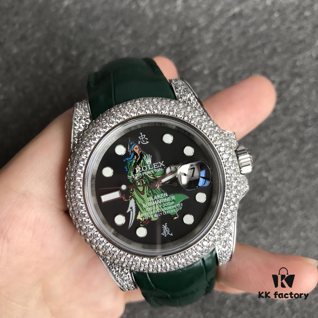 Player's Poison - Rolex Top-tier Replica V3 Version, 40mm Fully Diamond-Encrusted Submariner Style Watch, Symbol of Status with No Blind Spots Uniquely Sparkling