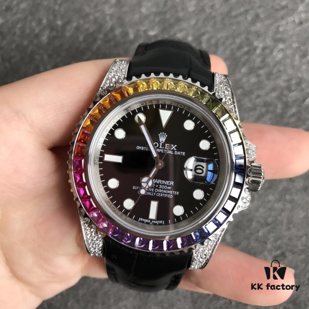 Player's Poison - Rolex Top-tier Luxury Timepiece V3 Version, 360-Degree Full Diamond Bezel, Symbol of Status, 40mm Diameter – The Ultimate Choice for Those Who Hate Common Designs