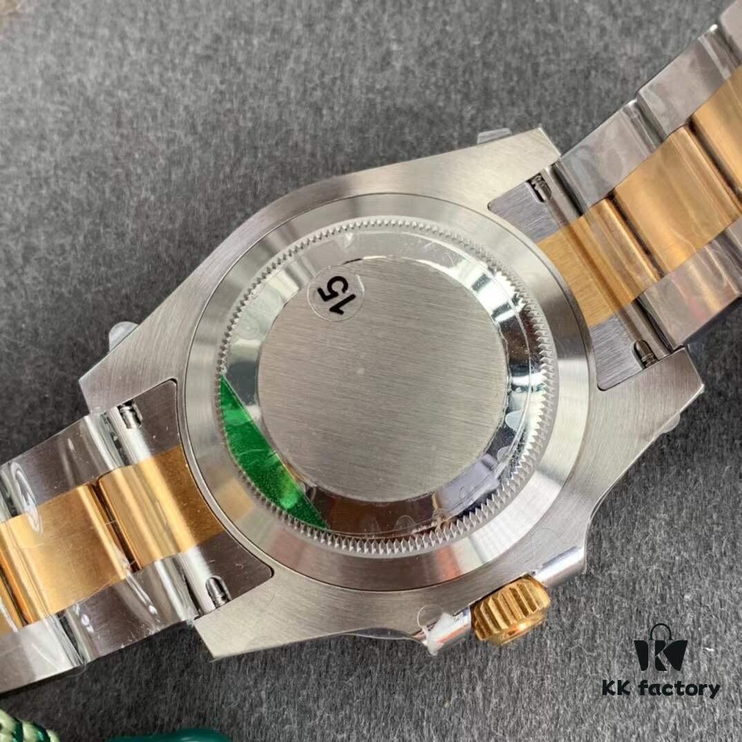 VS Rolex Submariner Date Two-Tone Black Water Ghost, Best Version on Market, Exclusive 3135 Monobloc Movement, Solid Hands and Central Pinion, Beveled Markers, 40x13mm