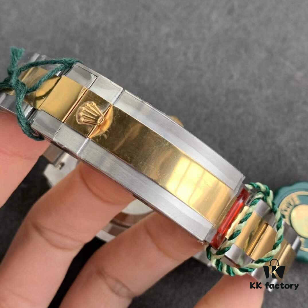 VS Rolex Submariner Date Two-Tone Black Water Ghost, Best Version on Market, Exclusive 3135 Monobloc Movement, Solid Hands and Central Pinion, Beveled Markers, 40x13mm