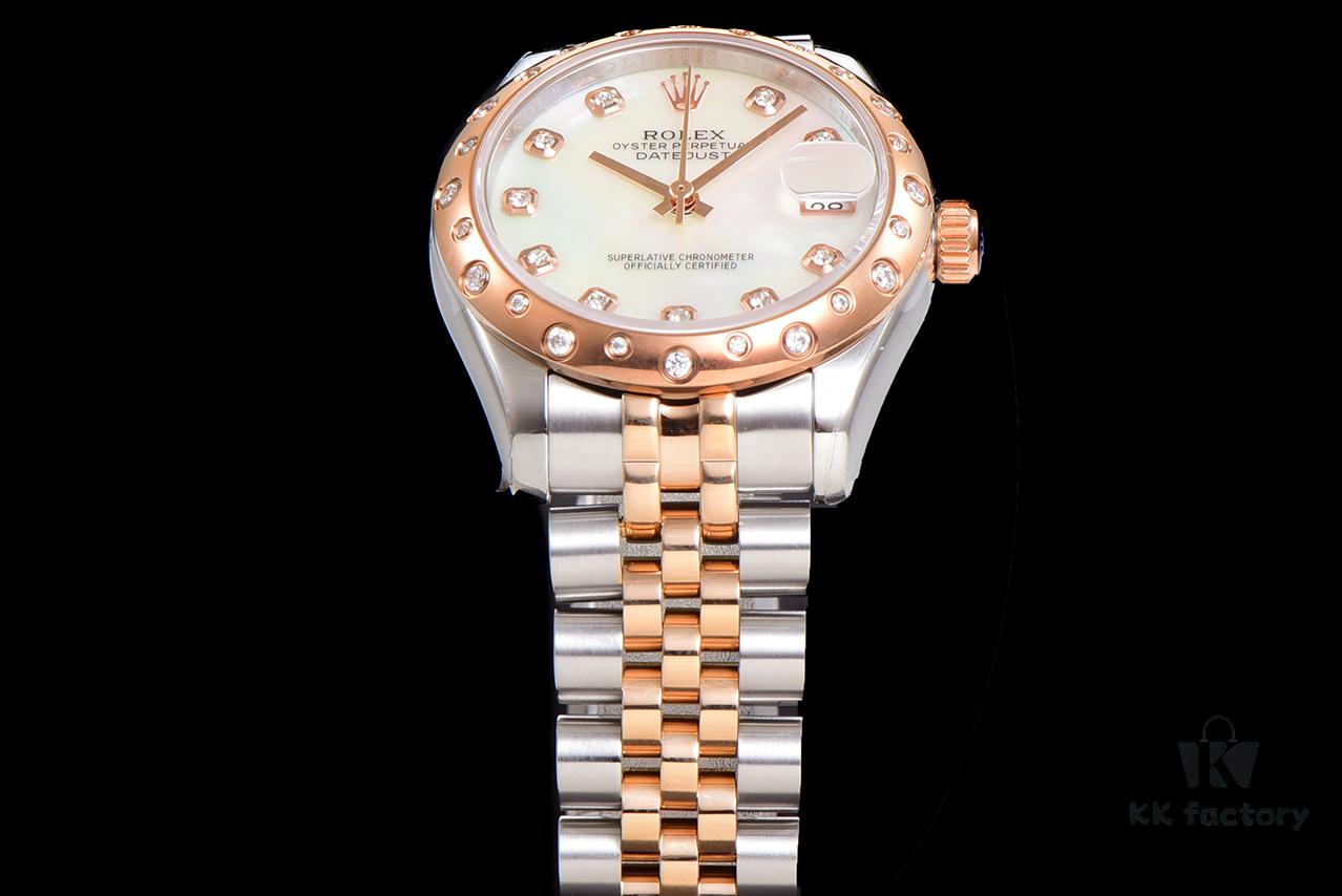 N2 Premium [Affordable Price] Oyster Perpetual Datejust 31 Series with Exclusive Classic Full Diamond Bezel