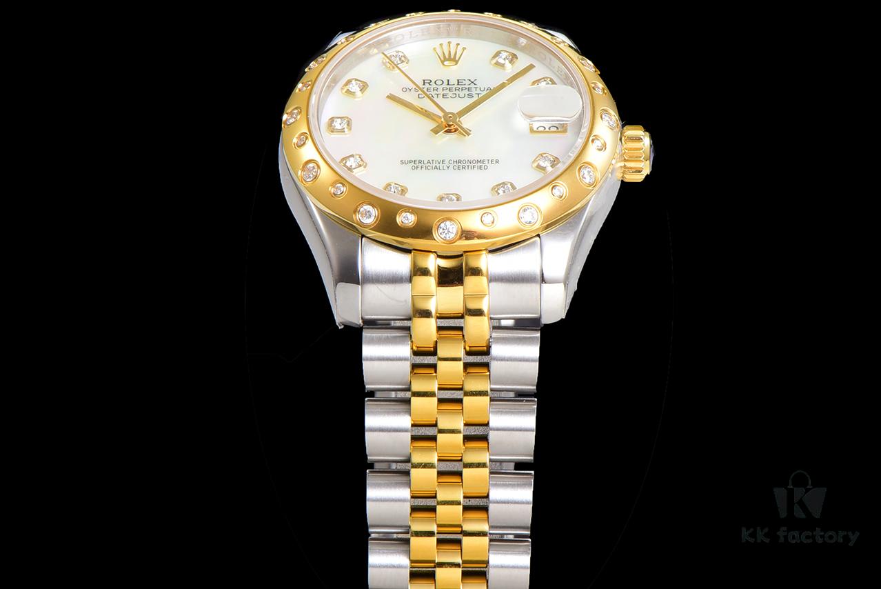 N2 Premium [Affordable Price] Oyster Perpetual Datejust 31 Series with Exclusive Classic Full Diamond Bezel